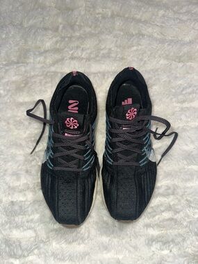 Nike Pegasus Turbo Sneakers with Pink Logo Accents